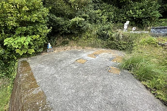 上天草市にて、お墓じまい（墓石の解体）