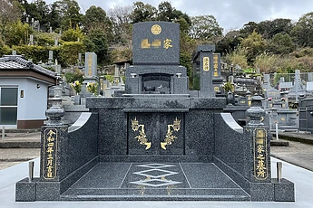 【自社加工】インド産ベルガムの墓石建立（熊本県天草市）